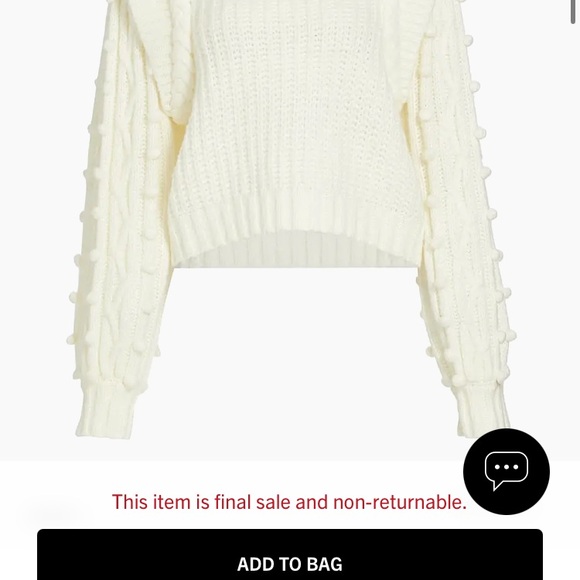 FARM Rio Cream Braided Knit Sweater - Picture 4 of 5